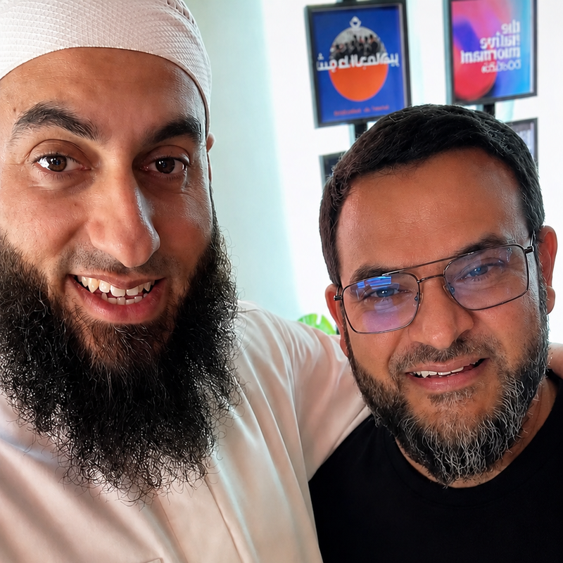 Muhammad Asmal with Imran ibn Mansur